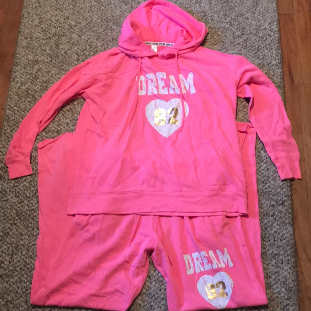 Pink sleepwear I’ve worn it as a jumpsuit before